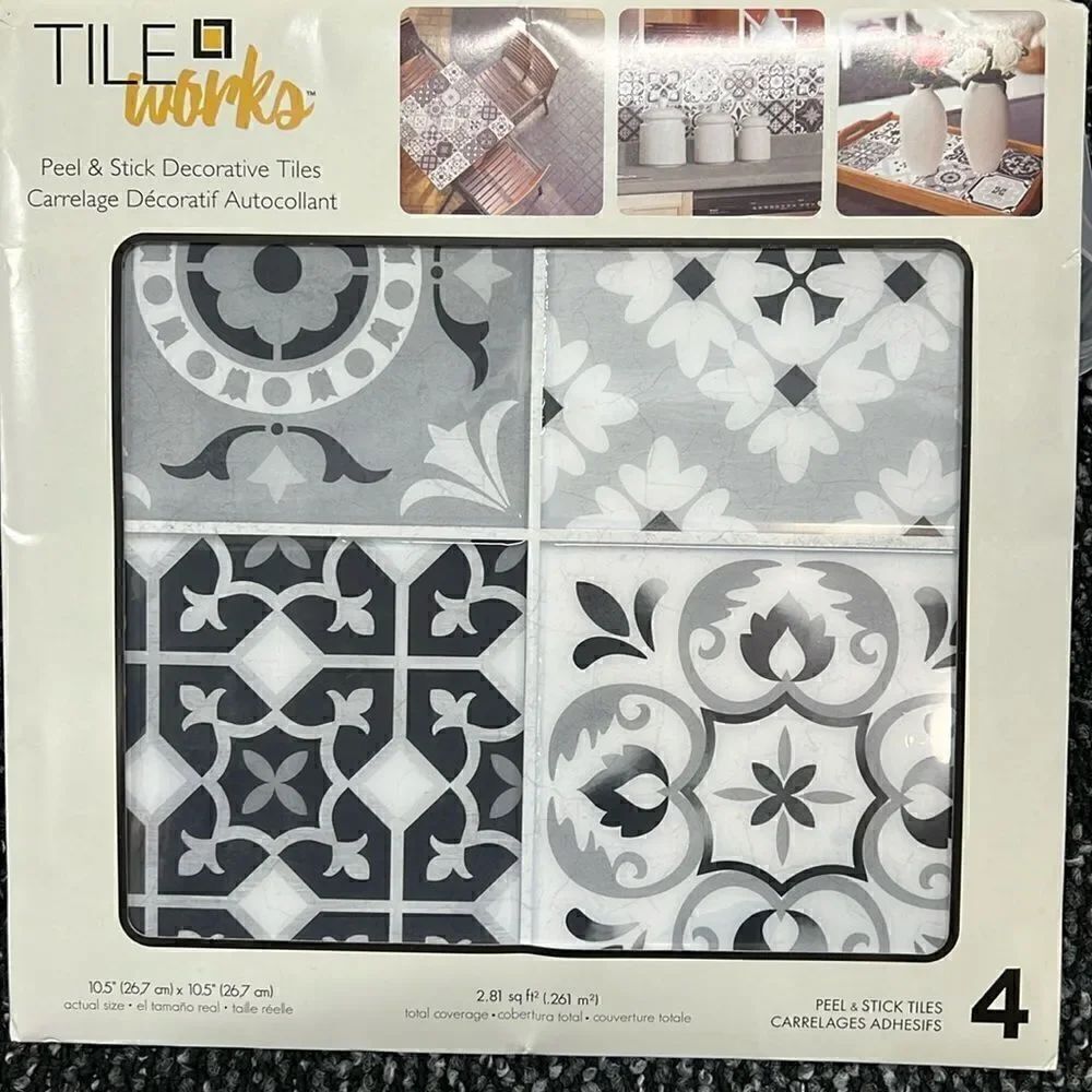 York wallcoverings Peel and stick decorative tiles, New
